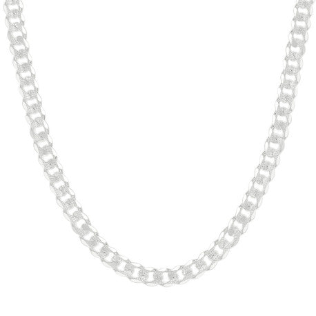 925 Sterling Silver Solid  Pave Classic Cuban Chain Silver 200 8mm