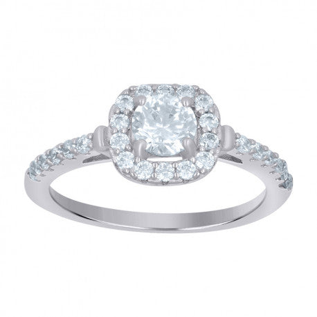 925 Sterling Silver Solitaire Ring