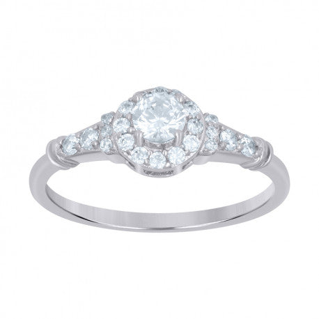925 Sterling Silver Solitaire Ring