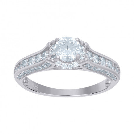 925 Sterling Silver Solitaire Ring