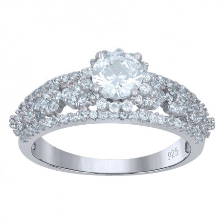 925 Sterling Silver Solitaire Ring