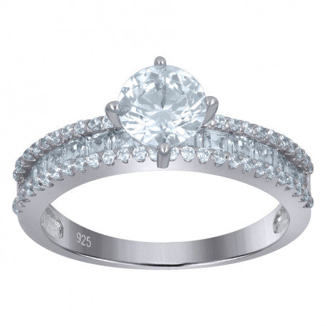925 Sterling Silver Solitaire Ring