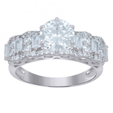 925 Sterling Silver Solitaire Ring