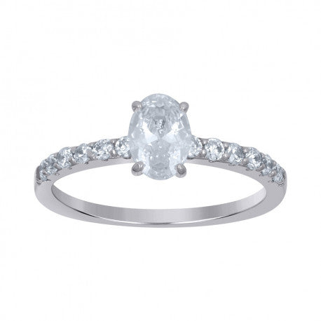 925 Sterling Silver Solitaire Ring