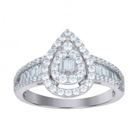 925 Sterling Silver Solitaire Ring