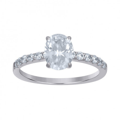 925 Sterling Silver Solitaire Ring