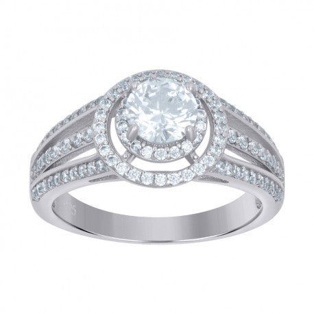 925 Sterling Silver Solitaire Ring