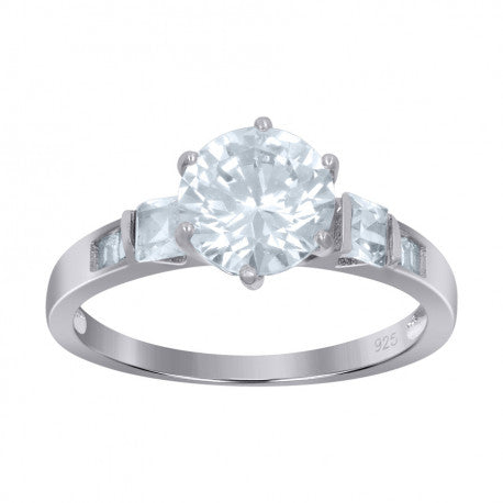 925 Sterling Silver Solitaire Ring
