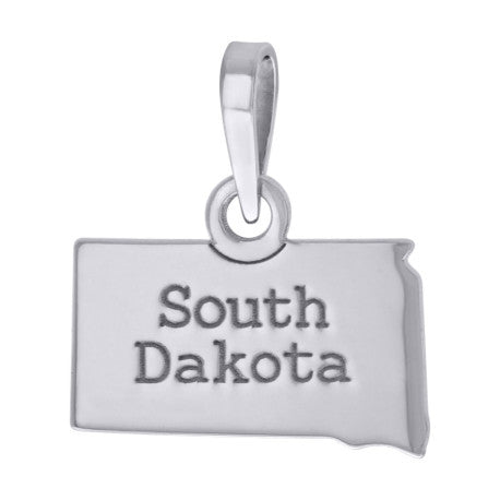 925 Sterling Silver South Dakota Pendant