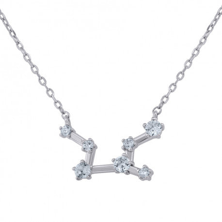 925 Sterling Silver Virgo 18" Necklace