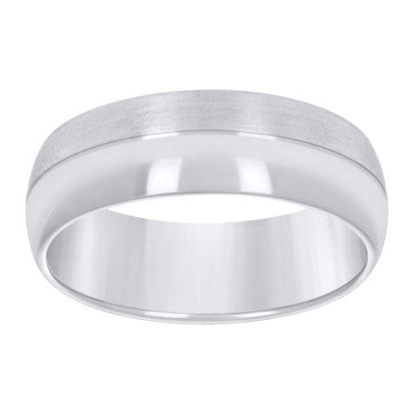 925 Sterling Silver Wedding Band 7mm S8-S14