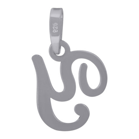 925 Sterling Silver "Y" Initial Pendant