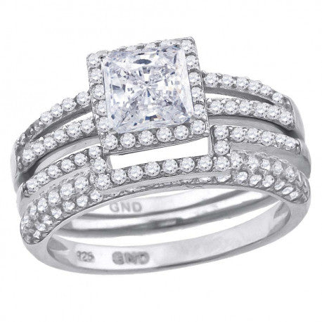 925 Trio Cz Ring