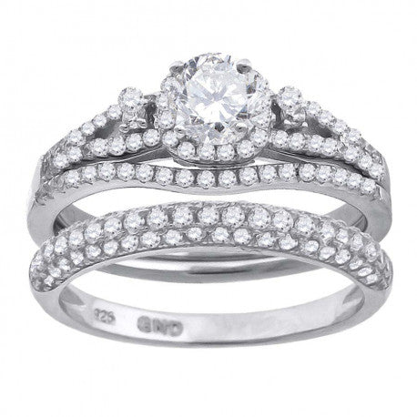 925 Trio Cz Ring