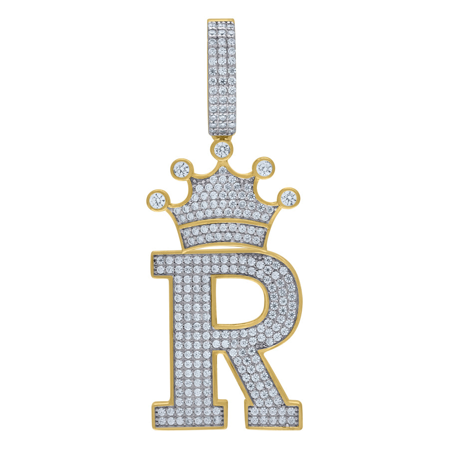 925-Silver Pendant "R" Initial