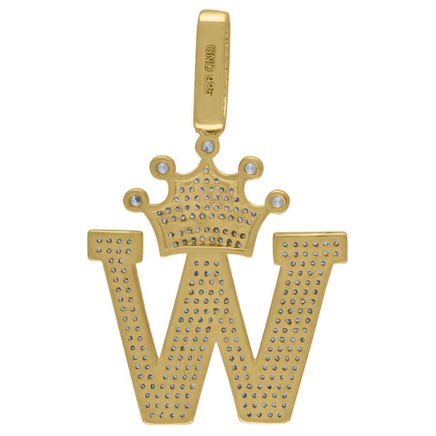 925-Silver Pendant "W" Initial
