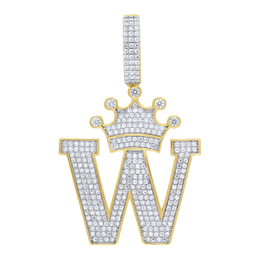 925-Silver Pendant "W" Initial