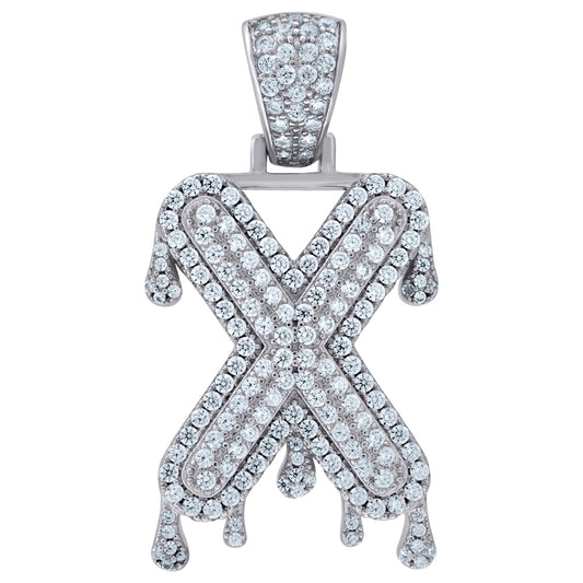 925-Silver Pendant "X" Initial