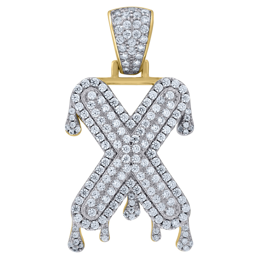 925-Silver Pendant "X" Initial
