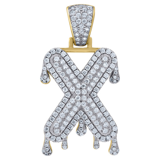 925-Silver Pendant "X" Initial