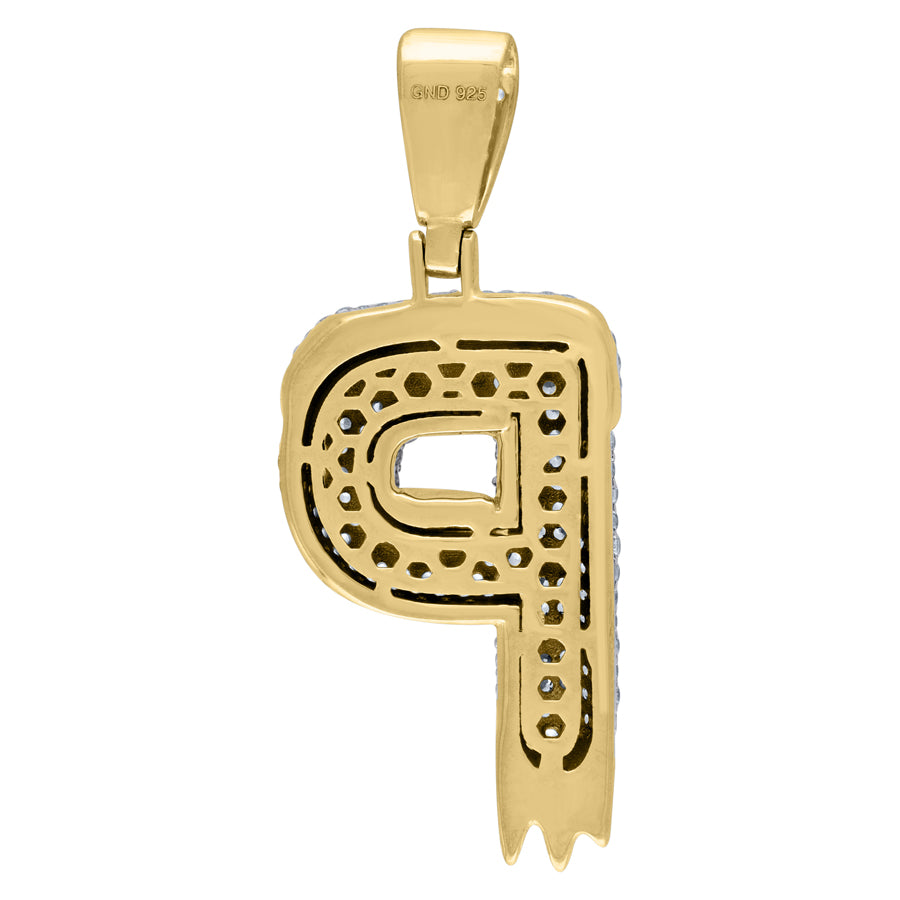 925-Silver Pendant "P" Initial