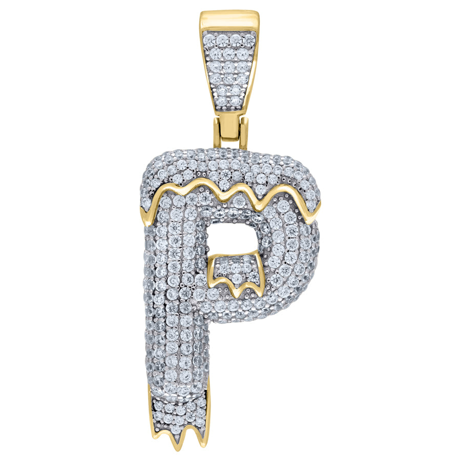 925-Silver Pendant "P" Initial