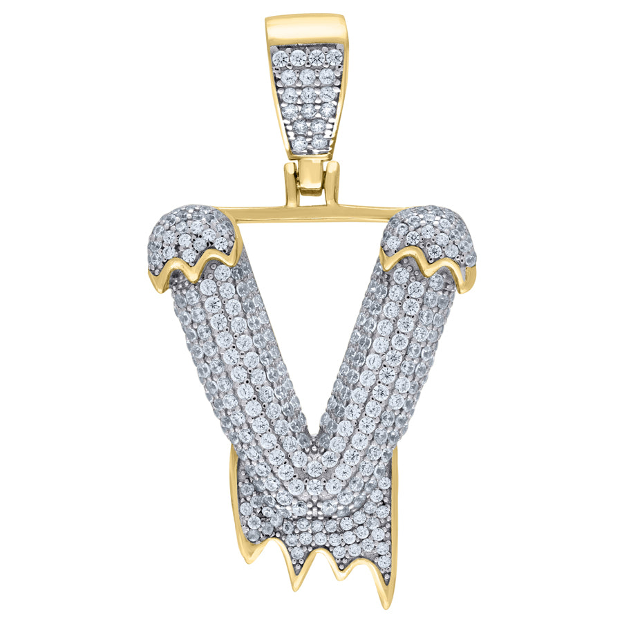 925-Silver Pendant "V" Initial