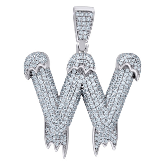 925-Silver Pendant "W" Initial