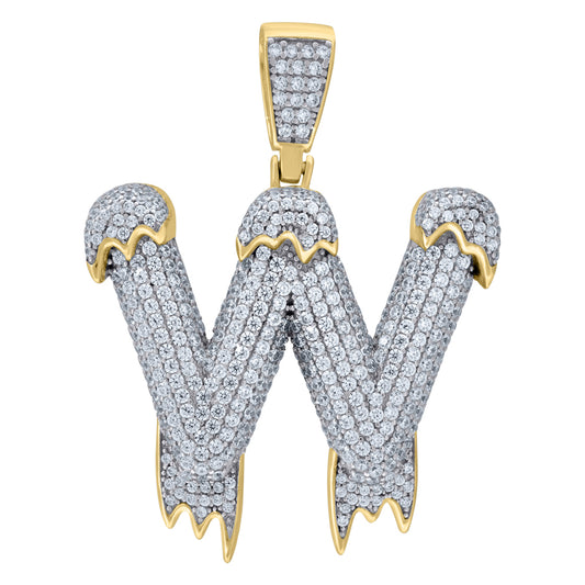 925-Silver Pendant "W" Initial