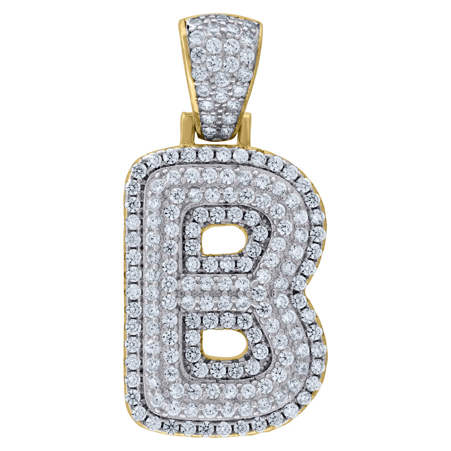 925-Silver Pendant "B" Initial