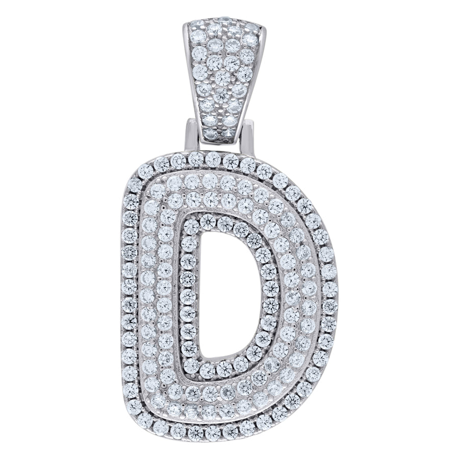 925-Silver Pendant "D" Initial