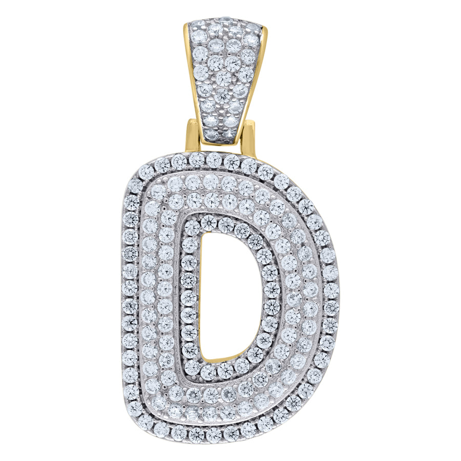 925-Silver Pendant "D" Initial