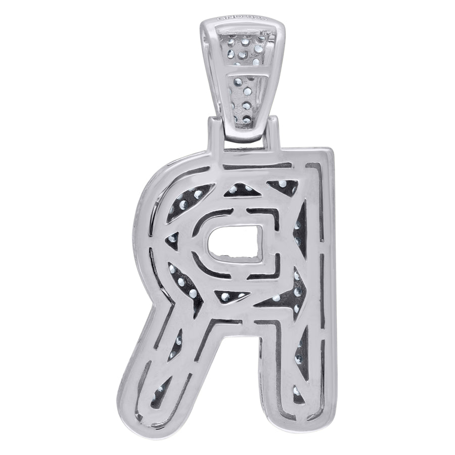 925-Silver Pendant "R" Initial
