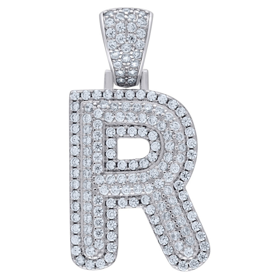 925-Silver Pendant "R" Initial
