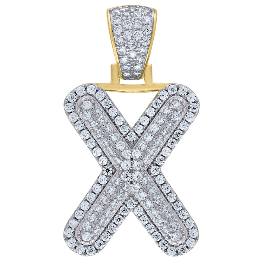 925-Silver Pendant "X" Initial
