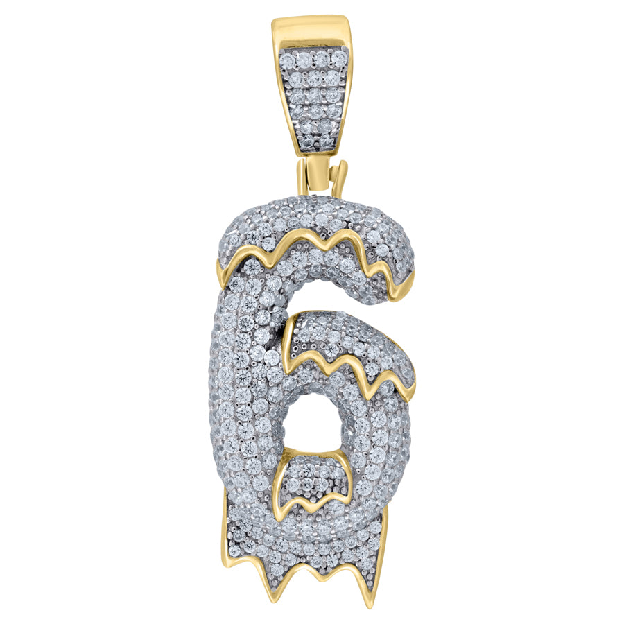925-Silver Pendant "6" Number
