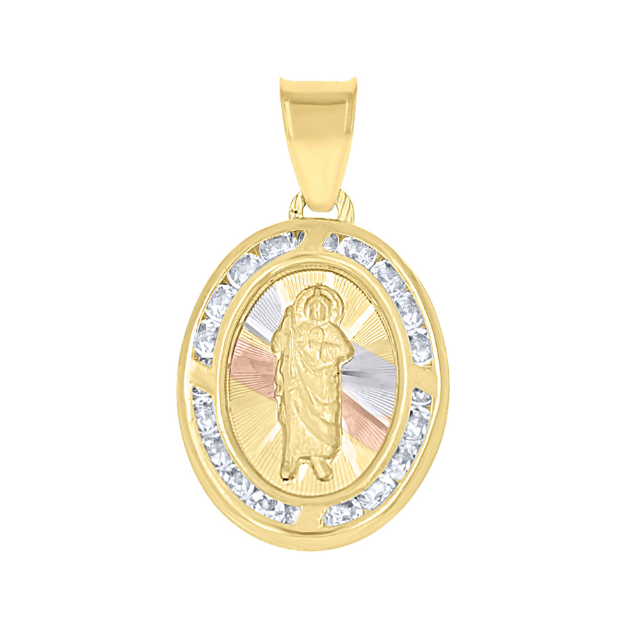 10Kt Gold Cz Pendant