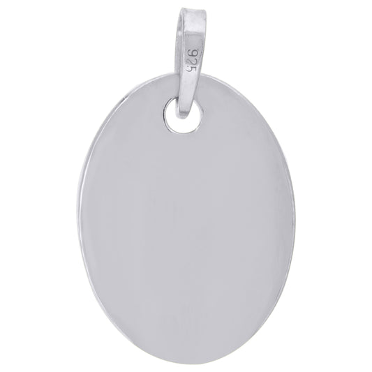 925-Silver Oval Pendant