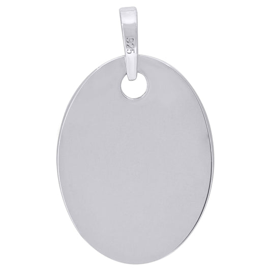 925-Silver Oval Pendant