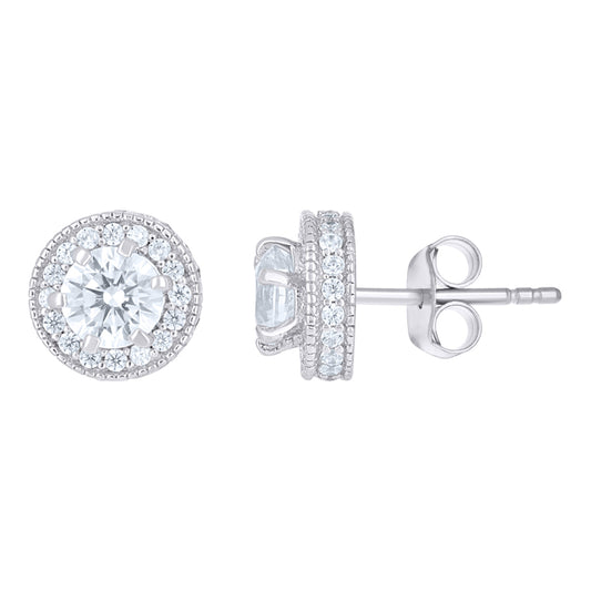 925 Sterling Silver Cz Earrings