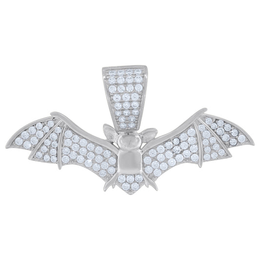 925 Sterling Silver Bat Animal Pendant