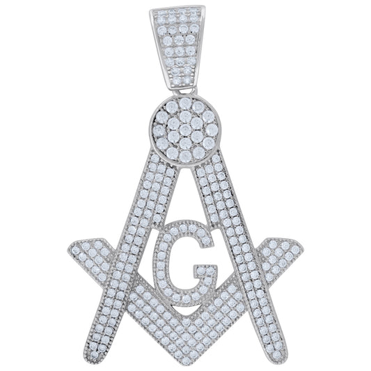 925 Sterling Silver Masonic Pendant