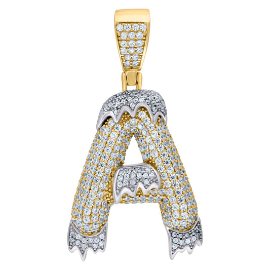925 Sterling Silver Initial Letter "A" Pendant