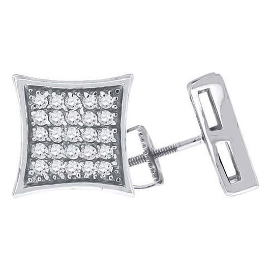Silver Micro-Pave Cz Earring