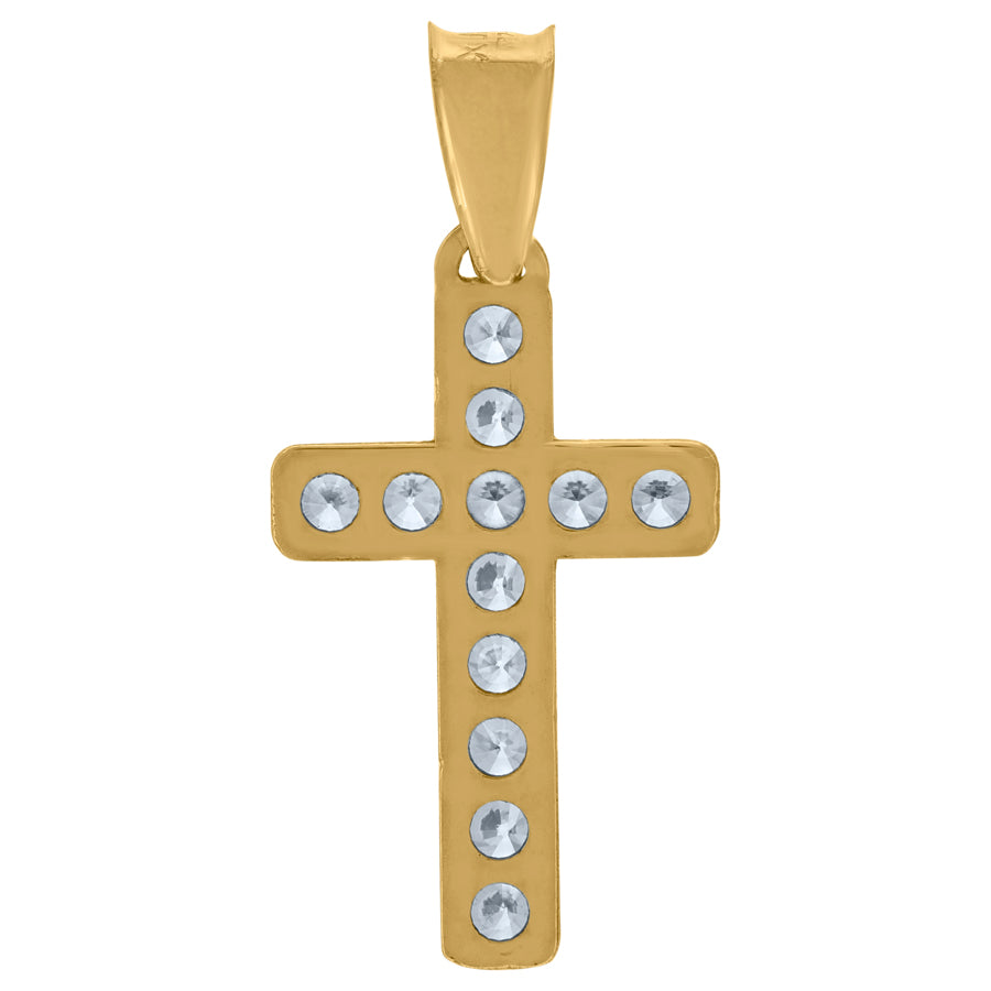 10Kt Gold Cz Pendant