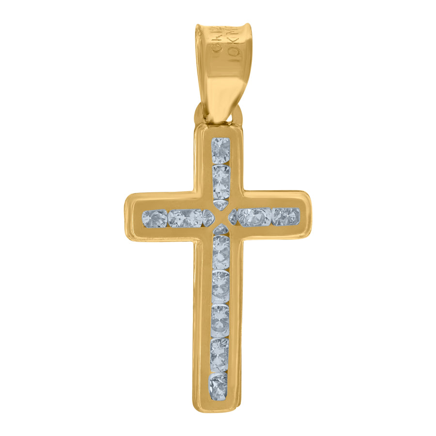 10Kt Gold Cz Pendant