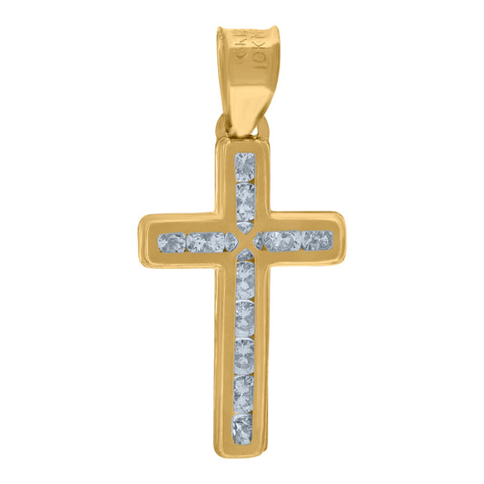 10Kt Gold Cz Pendant