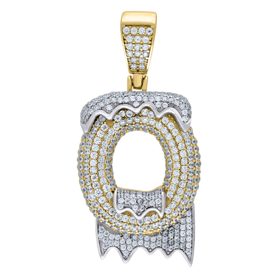 925 Sterling Silver Initial Letter "O" Pendant