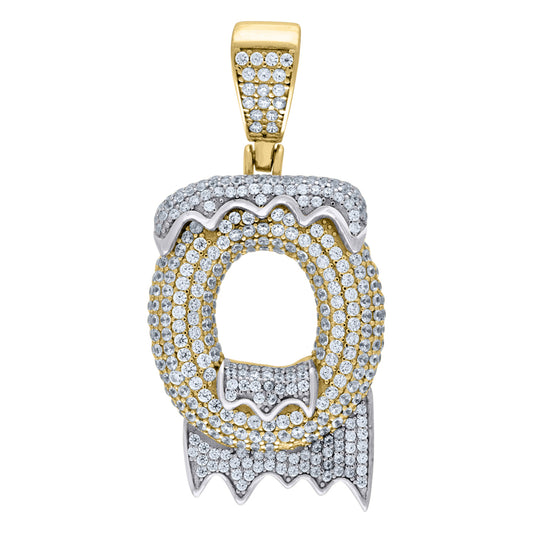 925 Sterling Silver Initial Letter "O" Pendant