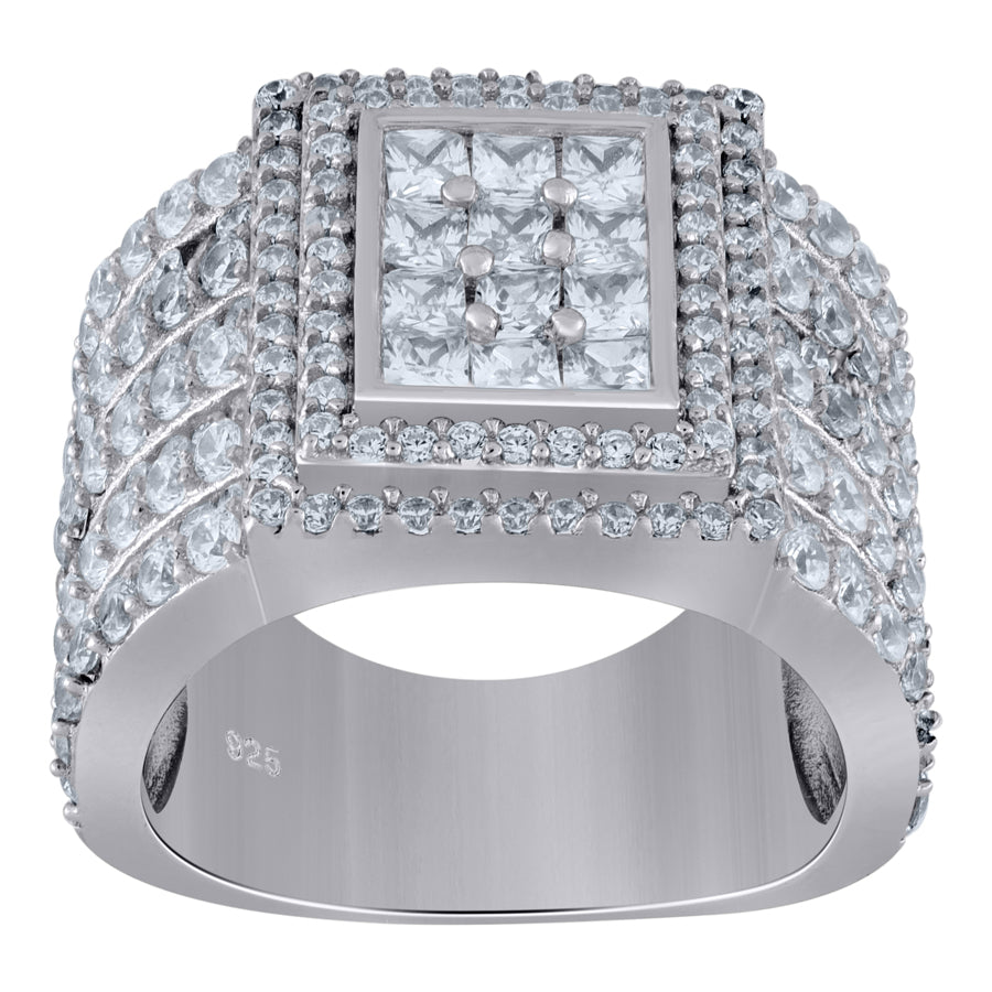 925 Sterling Silvr CZ Ring S7-S12